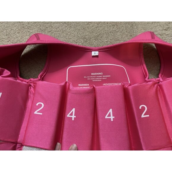 Genwiss Baby Girl Swim Vest Toddler 2 Years Baby Toddler Fit 20-28 lbs Pink - Picture 10 of 10